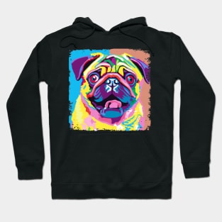 Pug Pop Art - Dog Lover Gifts Hoodie